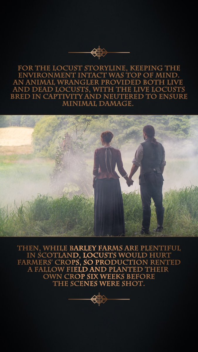 outlanderisrael's tweet photo. 5.06 #outlander #bettertomarrythanburn
#insideoutlander from @Outlander_STARZ 2/3
See full script
https://t.co/VOZgjwV2nk
Amazing custom work ๐ #TrishaBiggar
And wow, planting a whole field for the Locust storyline!
#RichardRankin #SophieSkelton https://t.co/OLV28lHMQF