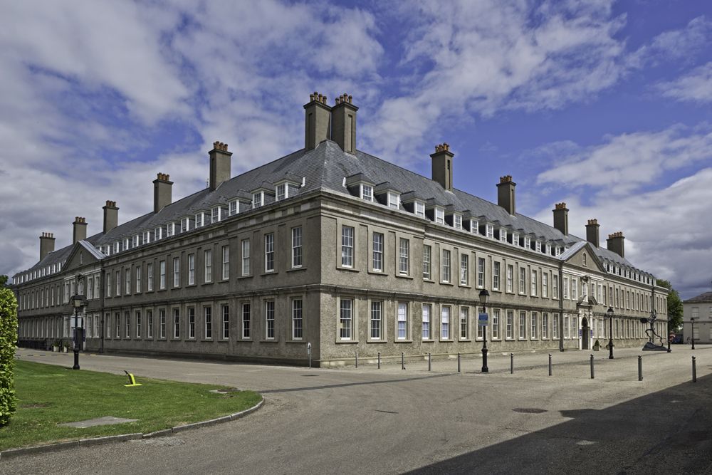 18/ The Royal Hospital Kilmainham in Dublin. Built as a home for retired soldiers of the Irish Army by Sir William Robinson between 1679 and 1687. "It was such a sight that in 1684 a rule was introduced forbidding residents to accept gratuities from visitors who came to see it."