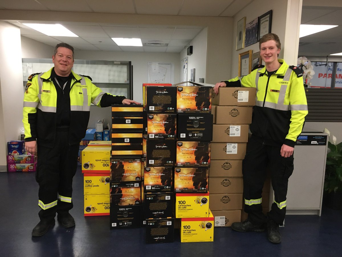 JumpingbeanCA's tweet photo. We were thrilled to answer the call from Club Coffee to provide a donation in support of Peel Paramedic Union OPSEU L277.
Thank you for your service and selflessness. 🚑💕☕
#jumpingbeancoffee #clubcoffee #peelparamedics #covid19 #inthistogether #unitedwestand https://t.co/dtxKhpWMw6