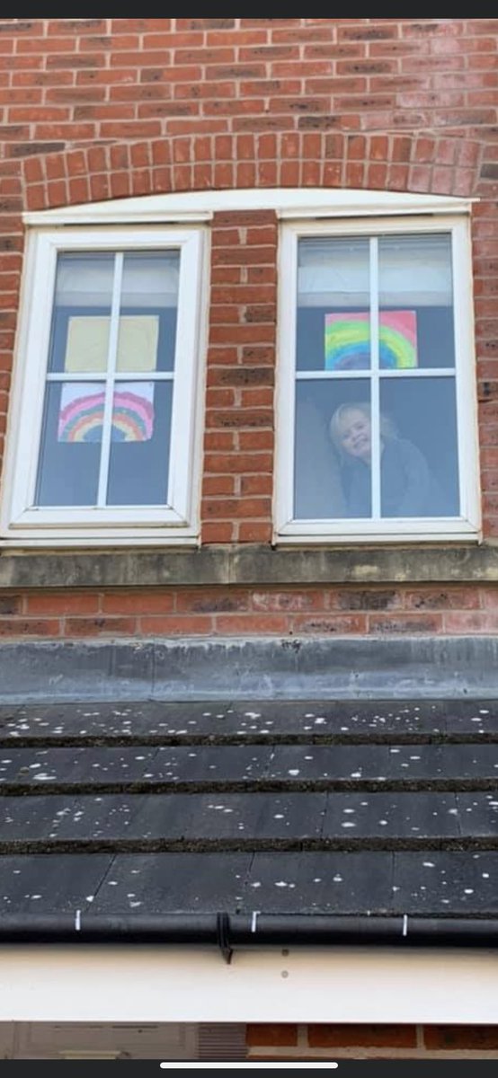clarehwatts's tweet photo. @boyzlifeOFCL Yes my granddaughter has been busy painting &amp; sticking to make rainbows for passers by to see. She was very proud to display them @boyzlifeOFCL @BrianMcFadden @officialkeith @theREALboyzone https://t.co/QDSDzs2sVX