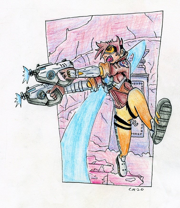 The1ChrisM1's tweet photo. "Here comes the cavalry!"

#tracer #traceroverwatch #overwatch #overwatchfanart #tracerfanart #artist #illustration #fanart #instaart #twitterartist https://t.co/v7YhMj2fPx