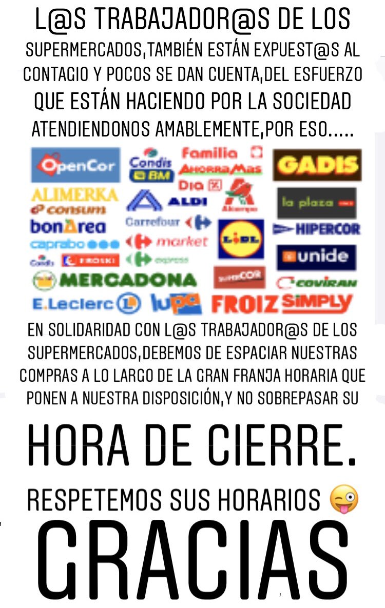 GuillerNC's tweet photo. Por ti,por mi,por nosotros,vamos ha aportar nuestro granito de arena,ellos también tienen familia y también están trabajando bajo el miedo del coronavirus. Es tiempo de ayudar a los que nos ayudan.😜 https://t.co/oSTDsXIX1q