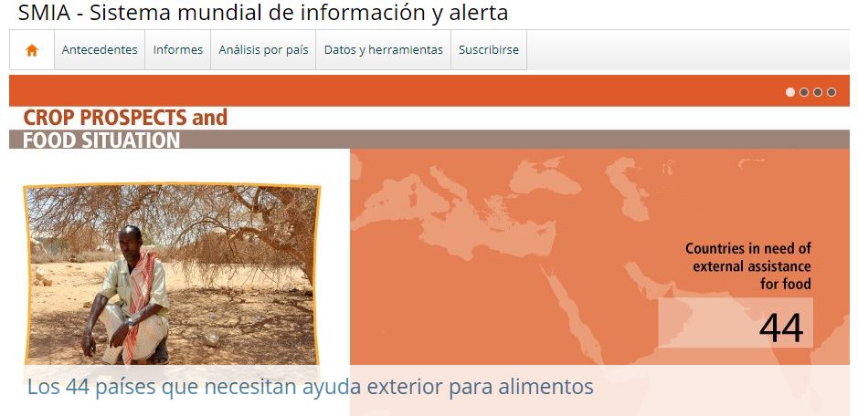 campocafeciudad's tweet photo. "Si tienes interés en las últimas informaciones sobre la alimentación y la agricultura, puedes recurrir al Sistema Mundial de Información y Alerta de @FAO, en https://t.co/PEukr6owN4 https://t.co/244xwngVKQ" via @JBerdegueFAO #Agricultura