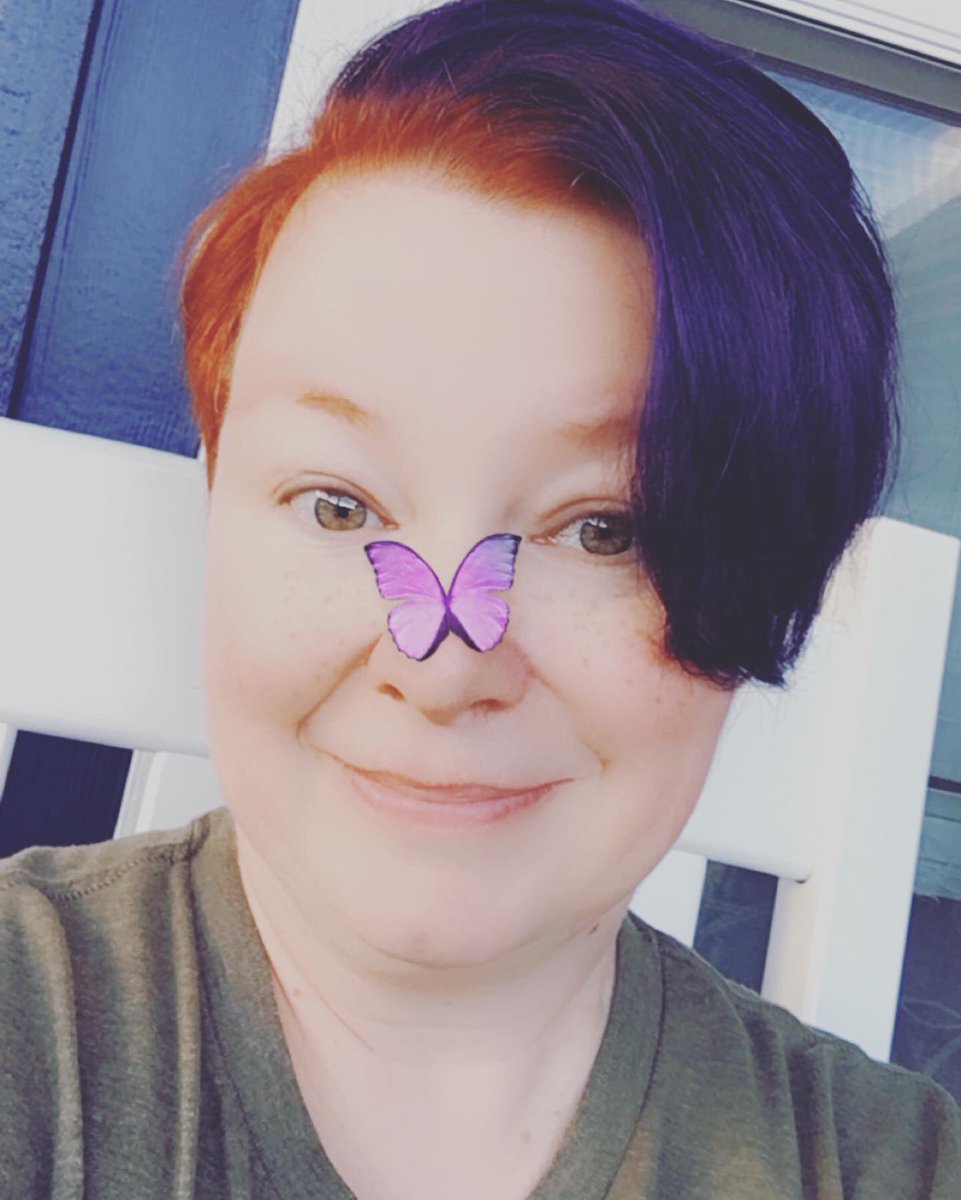 HRRockStar1's tweet photo. GoodMorning #HRCoffeeShot brought to you in the mountains with a brand new do. I call it #InigoMontoya because when you need a new color...prepare to dye...purple. Make it a great day! #HRCommunity #purplehairdontcare #purplepixie https://t.co/v6S4LPTEJg