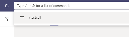 vrdmn's tweet photo. TIL: Use the /testcall command in teams to check your speakers, mic, camera etc. before an actual call https://t.co/Q0SkpFoV6a