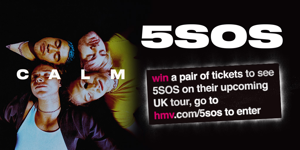 hmvtweets's tweet photo. Celebrating the release of @5SOS's new album #CALM we're giving YOU the chance to WIN a pair tickets to see the upcoming #5SOS tour! 😍

Visit https://t.co/EzYXfiqyPf to enter 😱 https://t.co/hX60imJZuj