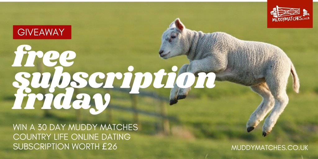 MuddyMatches's tweet photo. Competition time! WIN a 30 day country life online dating subscription with #MuddyMatches worth £26

RT and @ in a single friend who could do with giving their lovelife a breath of fresh air whilst in isolation &amp; on lockdown

Tell us why you are both 'muddy'.. https://t.co/pUcsXQQnSW
