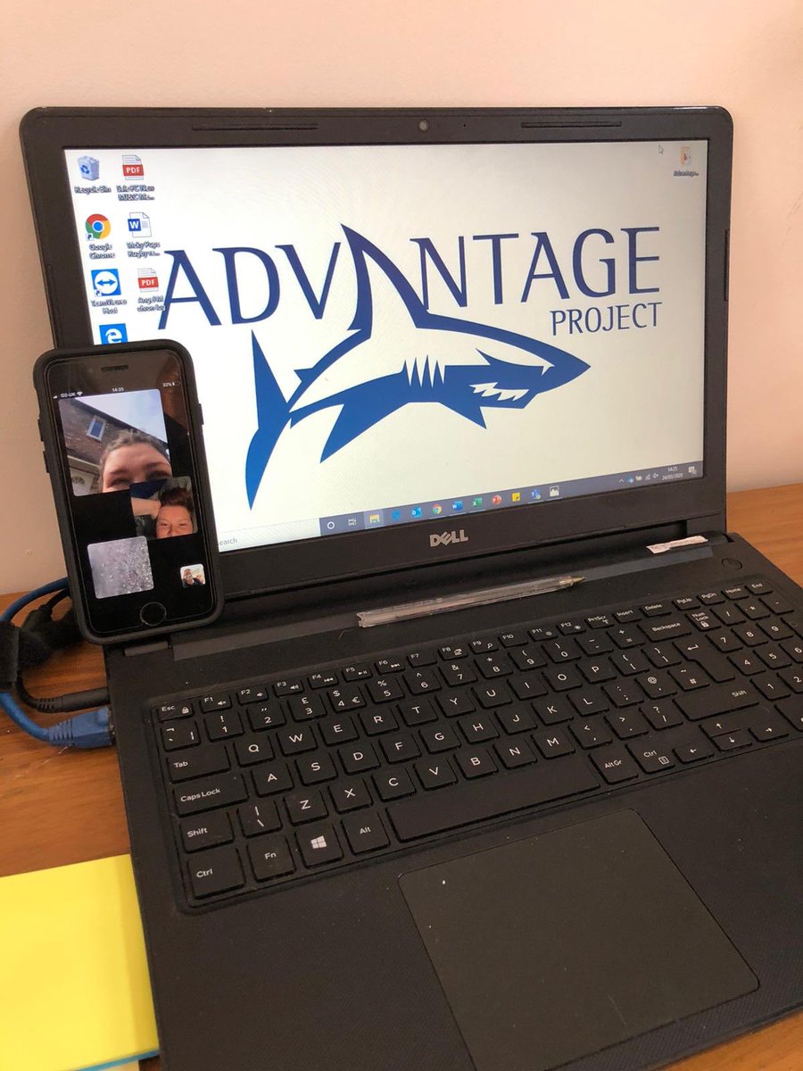 SaleSharksFdn's tweet photo. 👤 | Advantage  

@sharksadvantage Officer Meg has been checking in with the Moss Side learners from home today.

We have set up a remote platform, to ensure our learners stay up to date with their qualification and functional skills work. 

🦈 https://t.co/DTV3PWHDni
