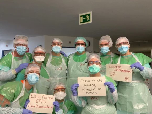marcvidal's tweet photo. 9.444 sanitarios contagiados en España 😳
_ https://t.co/R2PtJskpOi