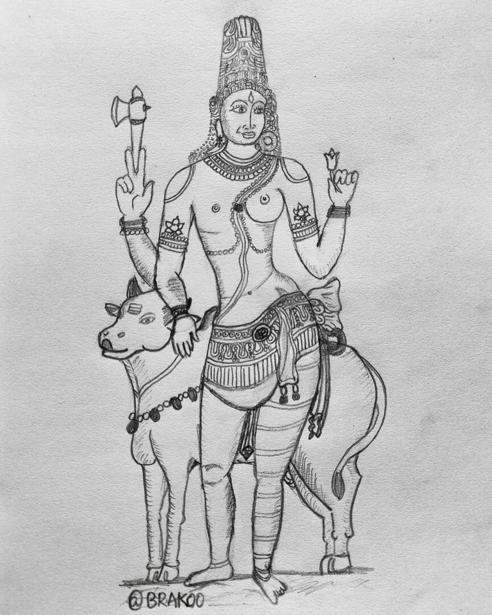 Today's sketch: Ardhanarishvara