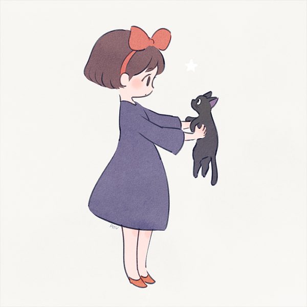 「キキ(魔女の宅急便) 黒猫」の画像/イラスト/ファンアート(新着)
