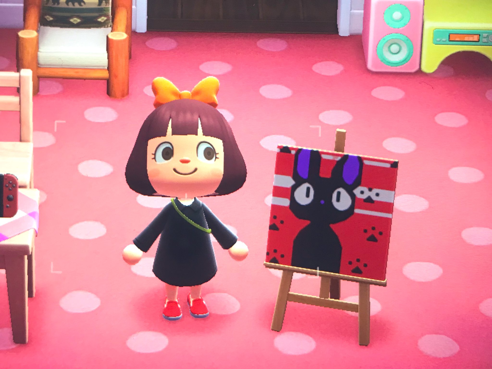 ちぃ 魔女の宅急便はじまったよー ジジ描いたよー ジブリ大好き 魔女の宅急便 あつ森