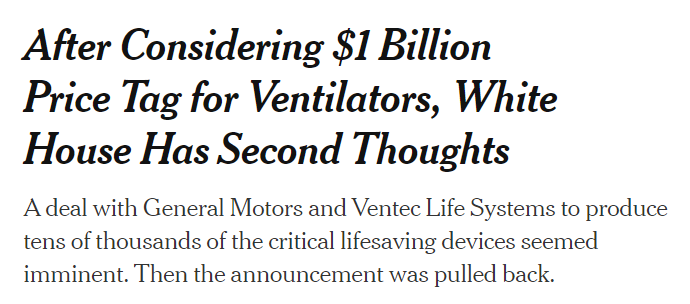 drewharwell's tweet photo. $1 billion for breathing machines - my god, we can't afford that. It could cut into that $170 billion tax break for real estate tycoons https://t.co/uNSuIBBqfW https://t.co/iSaVdyIZy5 https://t.co/s814s9j00B