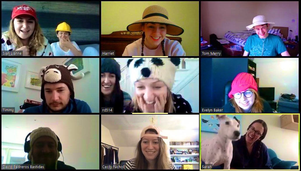 HarrietLDawson_'s tweet photo. Fun Hat Friday for todayβs virtual coffee morning ππ©π§’
(ft. Hunter the newest addition πΆ) https://t.co/W4PZxP8aTR