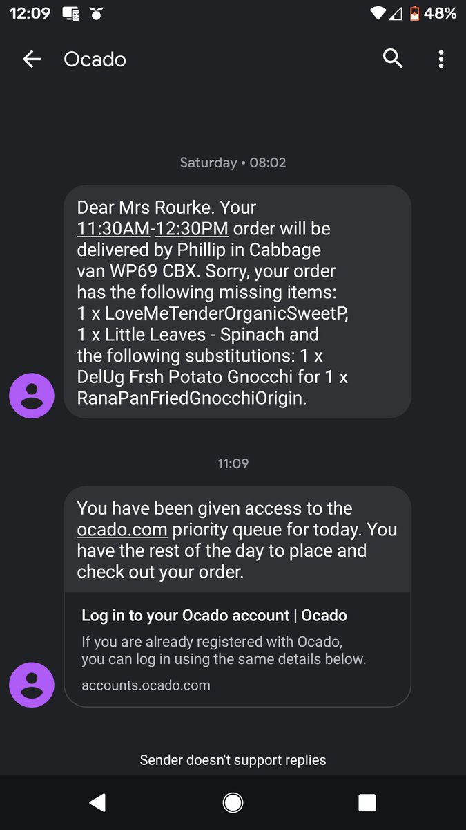 _chloerourke's tweet photo. @Ocado I was under the impression that this priority access meant we would have priority access to delivery slots. I waited an hour in my "priority queue" to get in and see there are still no slots available to book. Not sure what the point is? https://t.co/KWmnUGGxVv