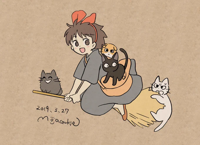 #魔女の宅急便 #しかるねこ 