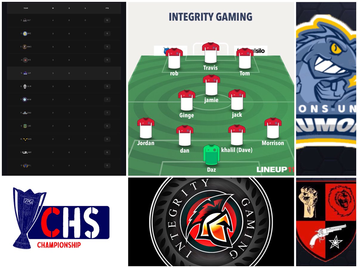Last nights games in the <a href="/OfficialVPG/">Virtual Pro Gaming</a> @VPGChampSouth two good wins! 

Saumons Utd vs <a href="/integritygamin2/">integritygaming</a>  0️⃣-1️⃣ ✅
<a href="/TazSmithJr19/">TurtleMan204</a> ⚽️

<a href="/integritygamin2/">integritygaming</a> vs <a href="/Smokey_Nation/">Smokey the Dog Nation</a> 4️⃣-1️⃣ ✅
<a href="/TazSmithJr19/">TurtleMan204</a> ⚽️⚽️👟👟
Tom⚽️
Jack⚽️
rob👟
Jamie👟
