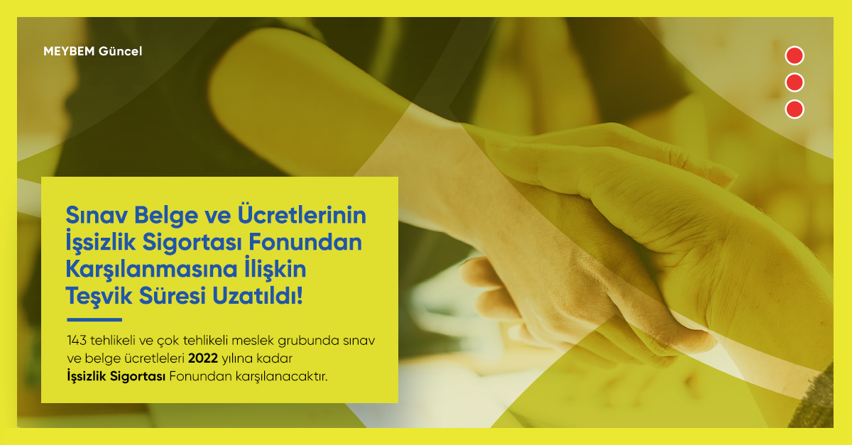"Mesleki yeterlilik belgesi” alma zorunluluğu bulunan tüm çalışan ve işverenlerin dikkatine! Tehlikeli ve çok tehlikeli 143 meslekte yapılacak mesleki yeterlilik sınav ve belge ücretlerinin tamamı, 2022 yılına kadar İşsizlik Sigortası Fonu’ndan karşılanacak. #myk