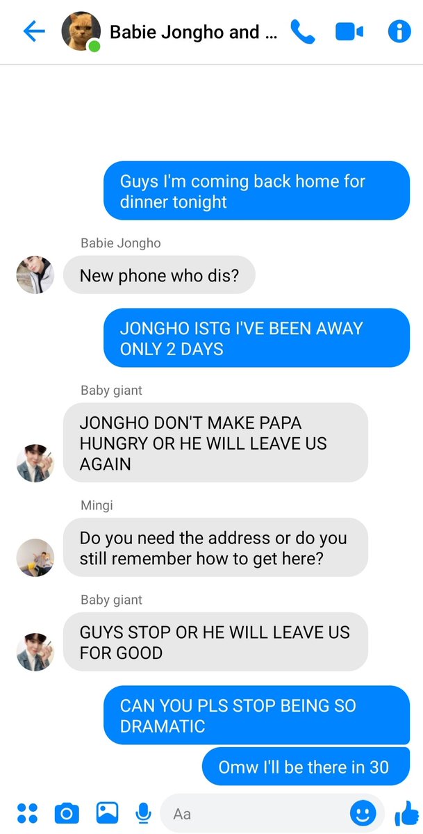 ♡ 1 Babie Jongho and his parents chat