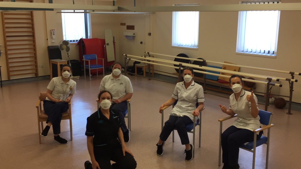ClinEdTeam's tweet photo. Fit mask testing with our physiotherapist colleagues. Promoting safe practice and patient safety. #covid @pattiwhite999 @SarahC_RN @KerryHemsworth @kelly_educator https://t.co/8rNQmIwScW