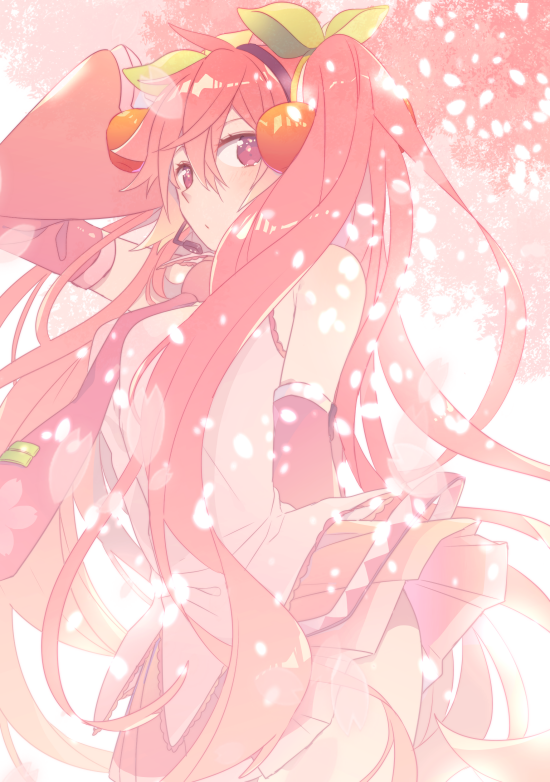 初音ミク ,桜ミク 「#さくらの日 」|由杞のイラスト