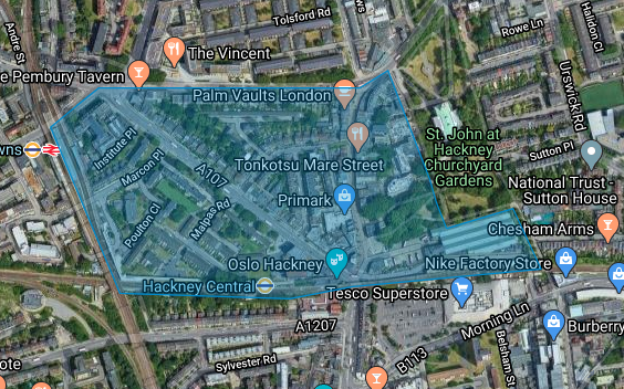 hackneyCaid's tweet photo. This is the area of #hackneycentral we cover. If you are in need of assistance, or are interested in volunteering with us, please find our contact details pinned at the top of our profile! #mutualaid #covid19 #hackney #stayhomesavelives https://t.co/SqsoCpndm1