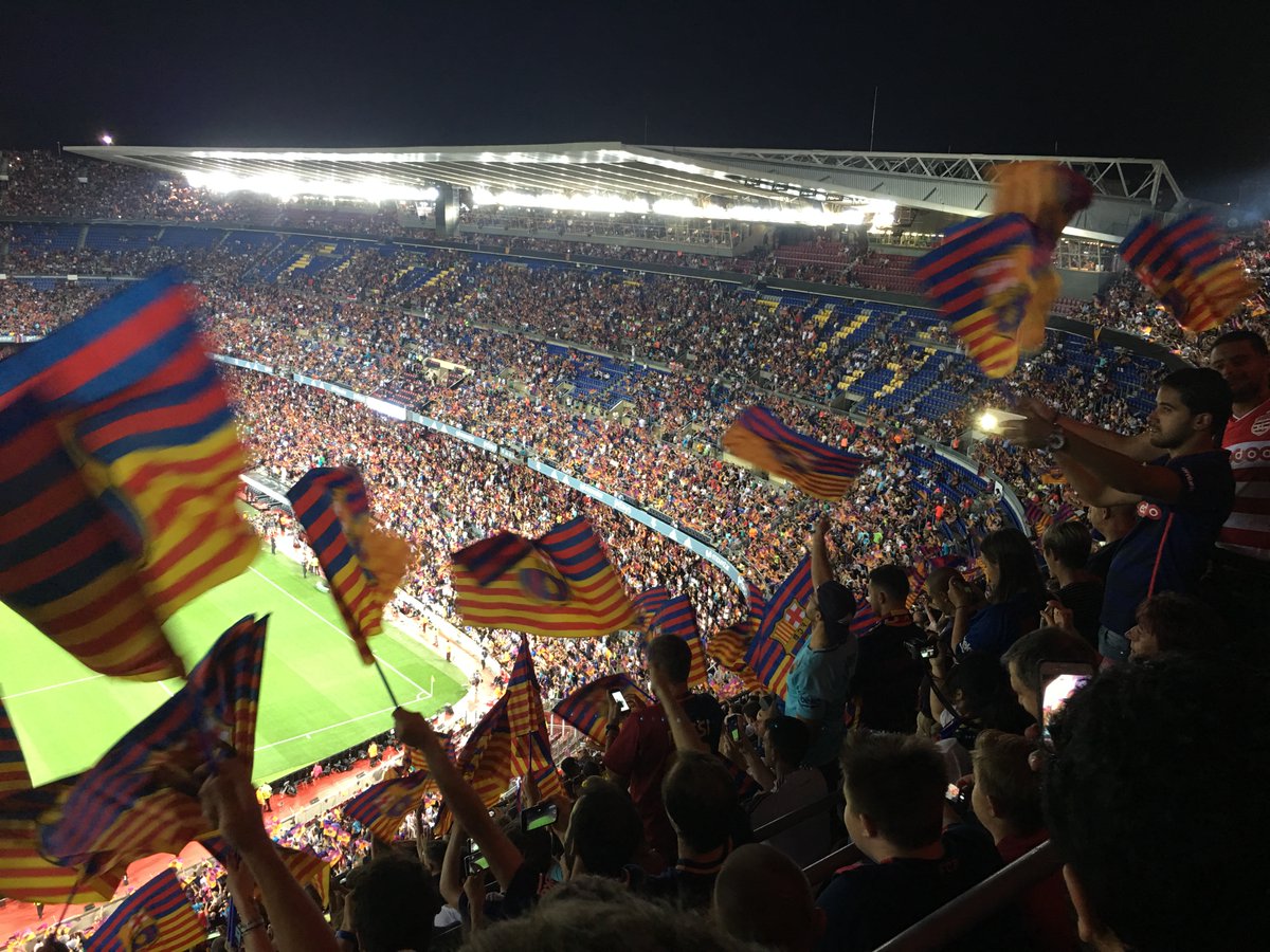 Another throwback to better times and something we can't wait to get back to soon!  <a href="/FCBarcelona/">FC Barcelona</a> against <a href="/realmadrid/">Real Madrid C.F.</a> with <a href="/SpfldCollege/">Springfield College</a> mens soccer