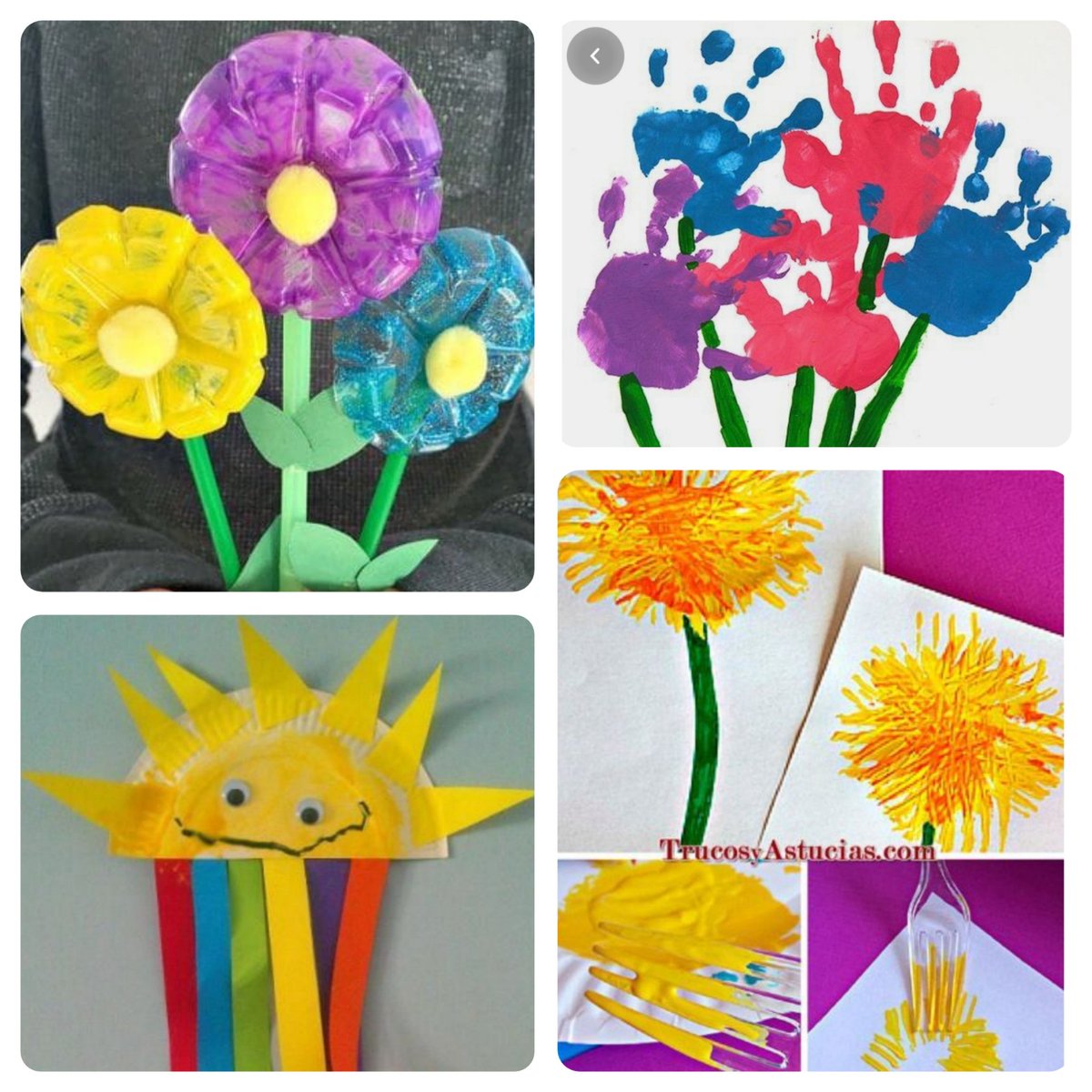 silviapm99's tweet photo. Como ya sabréis hace una semana llegó la primavera, para trabajar esta estación con los niños/as se podría realizar un rincón de la primavera decorándolo con algunas de estas sencillas manualidades. #DCSUVA #EstrategiasCCSS https://t.co/mZsrwojeQV