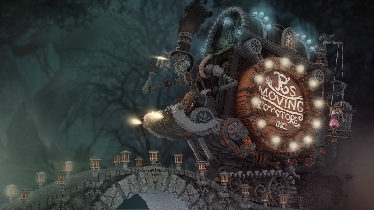 PlanetMinecraft's tweet photo. #PMCFlashbackFriday to this epic project by @VoxelblocksMC 4 years ago. This build includes a sinister story. #Minecraft A passage reads:

"Hide your Kids and Toys because Ratoyo is coming for them both!" 

Download &amp; Story ⬇️

🧸Ratoyo's Moving Toystore: https://t.co/ypAU3ihGVe https://t.co/aKWg7USmNo
