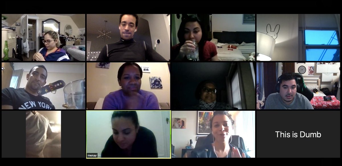 Mr_P_Garcia's tweet photo. #VirtualHappyHour Good time with beautiful people. And @JSmoke180 I know you posted a picture, but I needed to repost to praise your man! #CoronaLockdown #NegativeToAPositive https://t.co/6RS7t4cnFV