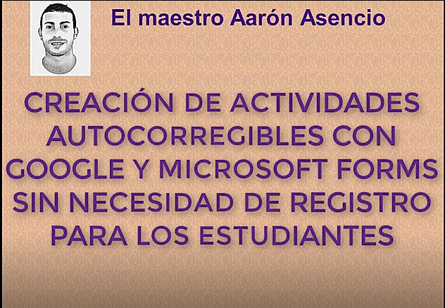 aaronasenciofer's tweet photo. Espero que os sirva este vídeotutorial para crear actividades autocorregibles con google y microsoft forms sin necesidad de registro para los estudiantes https://t.co/xC85TLfqwI Estamos en unos momentos complicados y creo que toda ayuda es buena. Daros las gracias a todos los👇 https://t.co/DkoNULxPJ9
