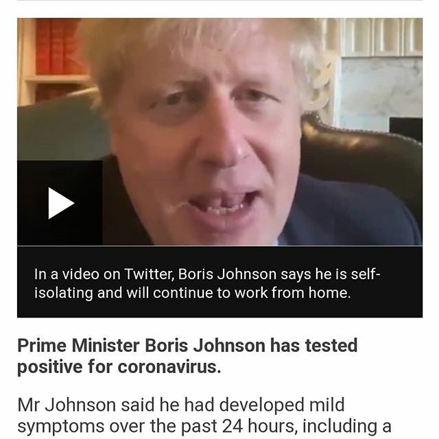 dr_mendonsa's tweet photo. UK PM tested positive for Corona Virus!!! #Covid-19 #fightcoronavirus #britishprimeminister #borisjohnson #staysafe #stayhome #bepositive #takeprecautions #contentcreditbbc #bbc https://t.co/EX7qJS1sTZ