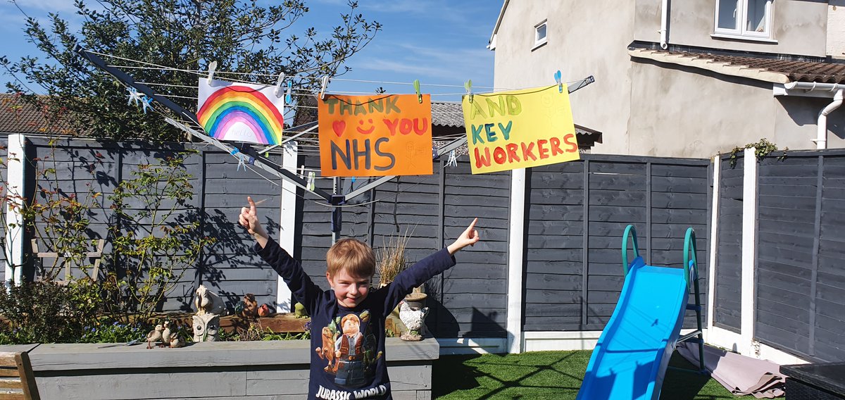Even more amazing Year One families showing their support for our NHS 👏🌈 #ThankYouNHS <a href="/NHSuk/">NHS</a>