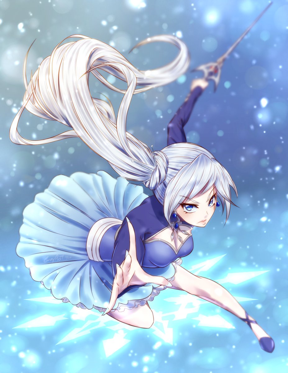 graydust_oa's tweet photo. I'm sure ya'll know who's next #RWBY #weissschnee #FanArtFriday https://t.co/lf4EQ73dLI