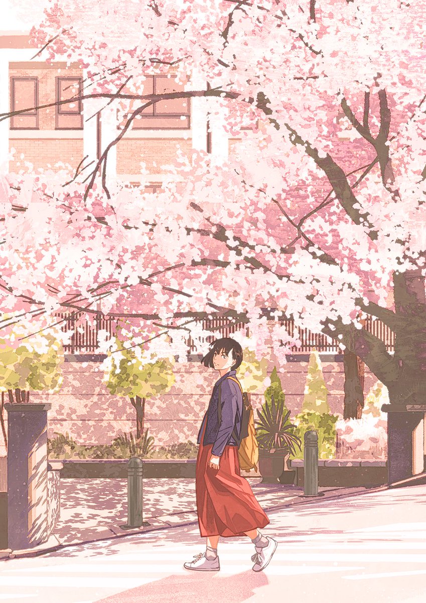 「お花見できないこんな時なので、桜の絵を 」|げみのイラスト