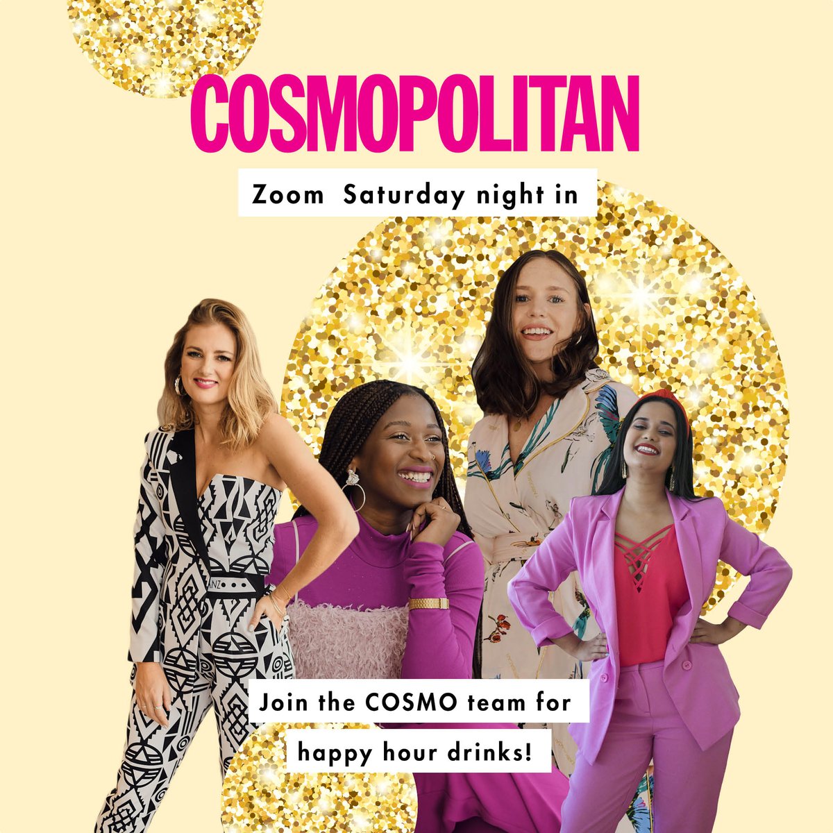 Join us tomorrow live on Zoom at 6pm! 💞 We’ll be making some cocktails (because, home happy hour is now a very necessary thing 🍹) and we’ll share a few tips on how we’re coping with self-isolation! ✨ There will also be a Q&A session! See you then! Link: zoom.us/j/6437969547