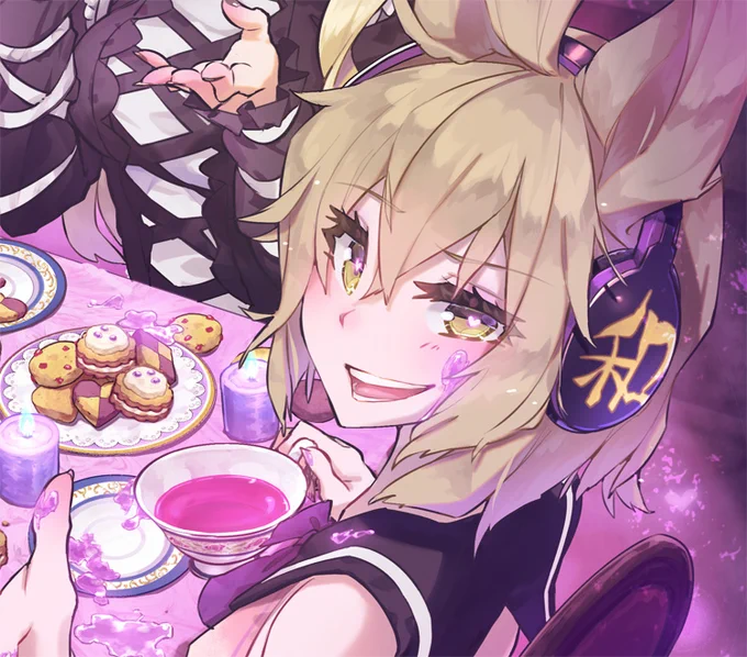 豊聡耳いっぱい描くところがすきです!!
 #上手い下手は別にして自分の絵柄のここが好き 