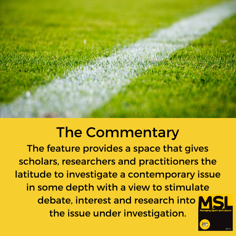 MSLJournal's tweet photo. Whilst it’s definitely not business as usual, if you want to focus your energy into writing, whether it’s analysis or reflections on how #COVID19 has impacted sport or leisure, or introduce a new idea, please do not hesitate to submit to MSL https://t.co/YXow2xcwHs #TheCommentary https://t.co/rjNelwERqa
