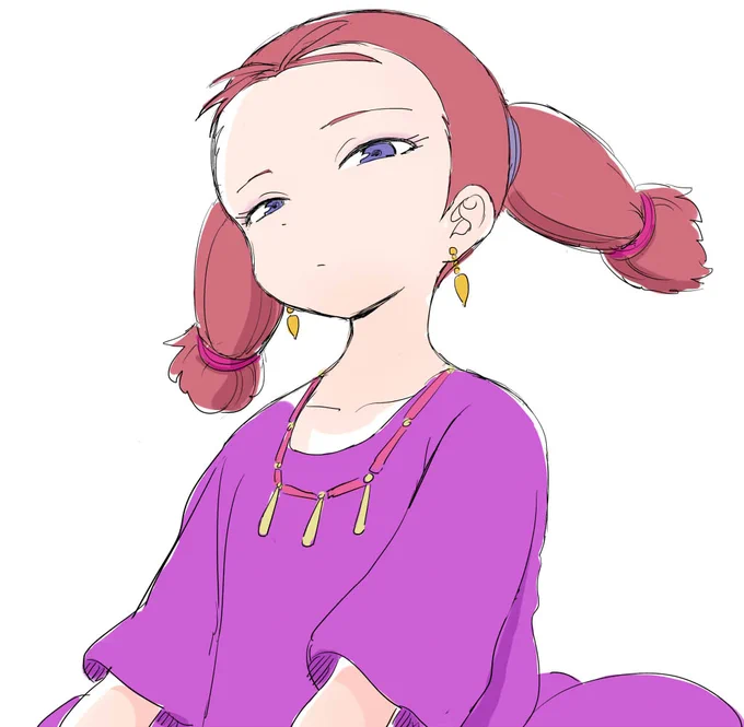 昔描いた先輩魔女さん 
