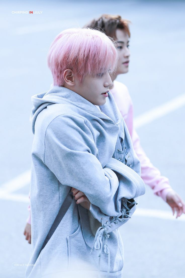 pink haired taeyong during cherry bomb era was really cute and he looked like a fluffy cotton candy