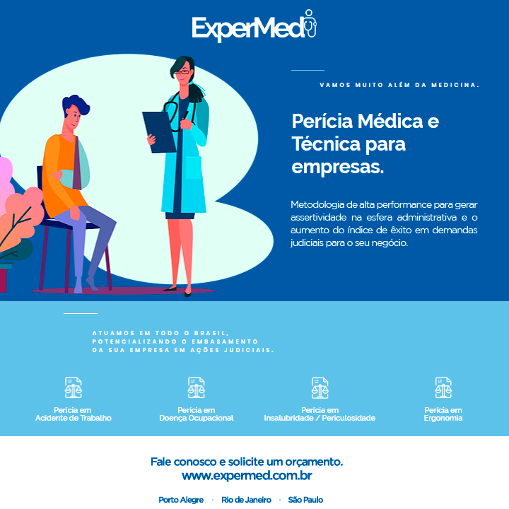 expermed_'s tweet photo. Somos especializados em Perícias Médicas e Técnicas para Empresas, com soluções para Acidente de Trabalho, Doença Ocupacional, Ergonomia, Periculosidade e Insalubridade.

Atuamos em todo o Brasil. Acesse https://t.co/czxgqZv6vZ e encontre a solução ideal para sua empresa. https://t.co/b8sTtkHqVY
