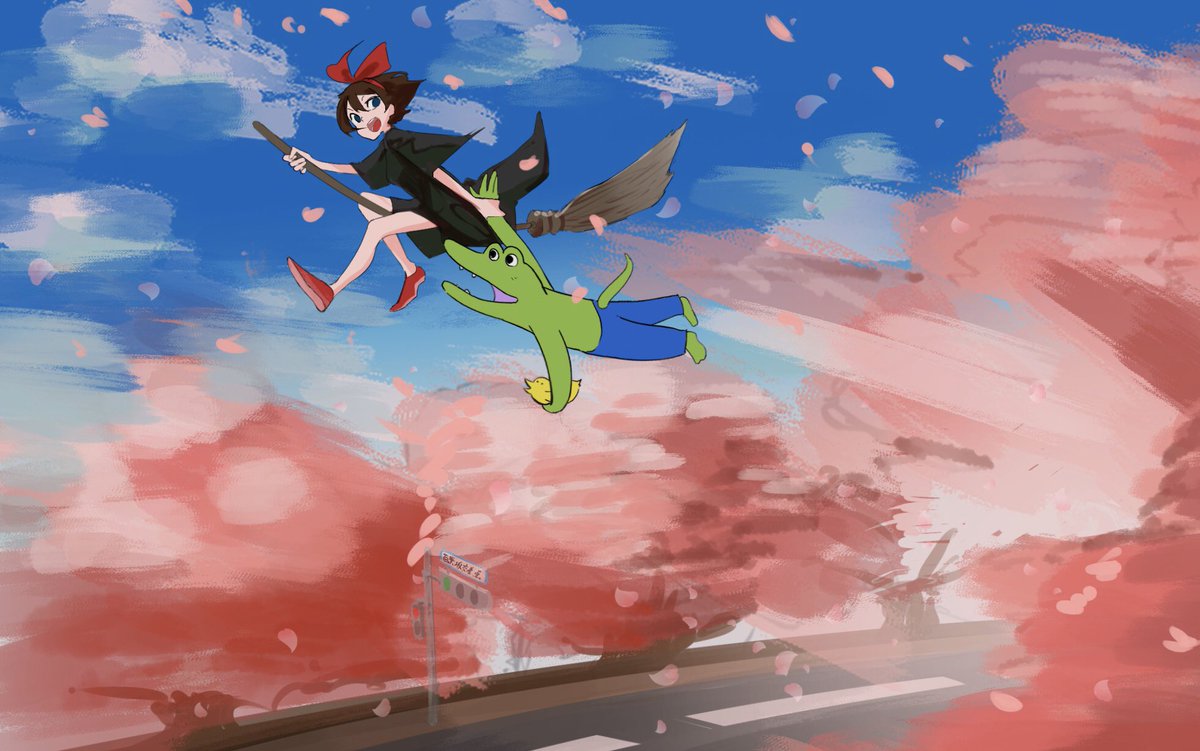 キキ回避 魔女の宅急便 まいるのイラスト