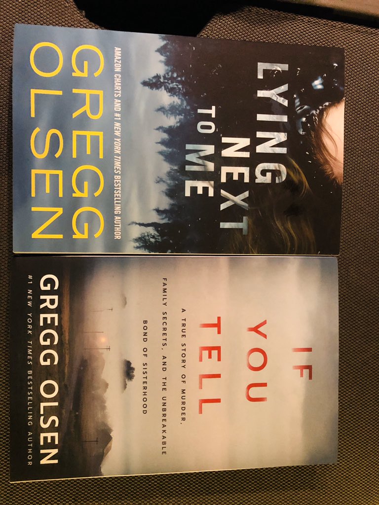 MRS_FOTO's tweet photo. Just got two @Gregg_Olsen books. 👍 I heard the interview about “If You Tell” on the radio here in Washington in December &amp; I had to get it. Can’t wait to start reading them. I got more of your books on my wish list. I love a good mystery, especially if it’s true &amp; twisted. https://t.co/Am5QxeVwjU