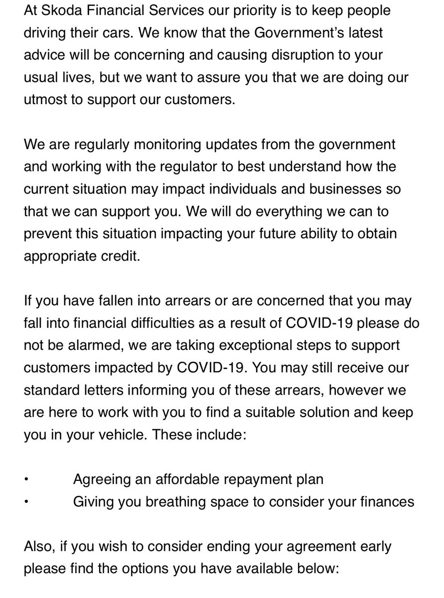 ChasTheTaxi's tweet photo. @SKODAFinance What a disgraceful service! Phoned you 7 days ago, emailed as requested, generic reply today, phone lines now closed. No payment break given. Full amount taken from bank today. Support for self employed needed urgently for customers trying to avoid a crisis! https://t.co/NlLeZXIVo4