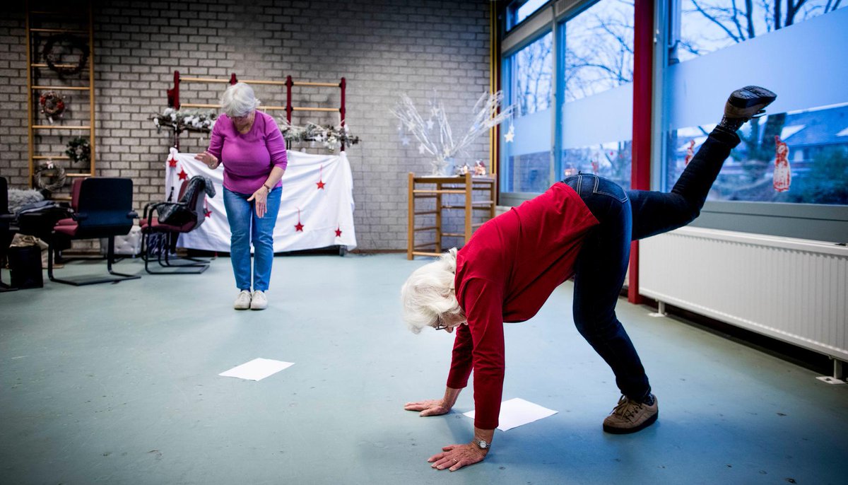 Nu die andere voet omhoog