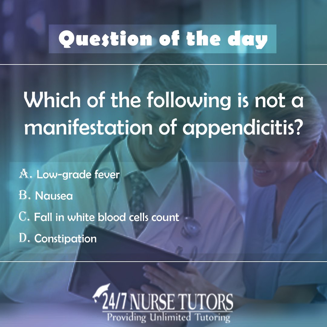 247NurseTutorsc's tweet photo. 247 Nurse Tutors offers free practice questions and answers to help you preparation for the exam.
More Quizzes - https://t.co/pSDNf3FzBA
#nclexquestions #nclexquestion https://t.co/vLmGPuCIBw