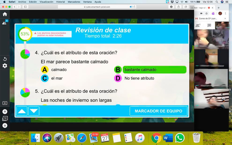 MARICRUZMB's tweet photo. Intensa clase de lengua hoy con mis alumno de sexto.
Gracias a la tecnología, nos sentimos cerca aunque estemos lejos. Además, si se aprende jugando, se aprende fácilmente.
@jlcastano @SMART_Tech @ieducando https://t.co/nEDhoA9Kkt