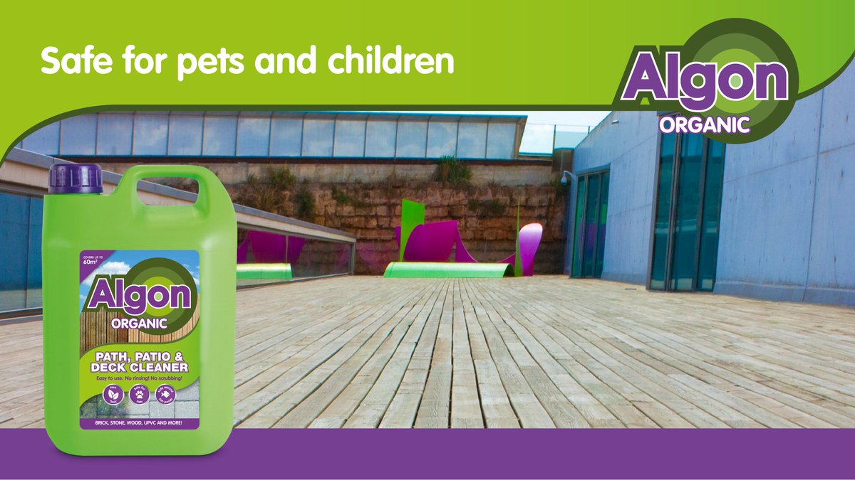 AlgonOrganic's tweet photo. If you can get outside in your garden it's a great time to use Algon Patio Cleaner. Safe for pets and children, it's easy to use, just apply and leave it to work. Available online and through hardware stores. #gardening #algon #organic https://t.co/hCZFvWpeZr