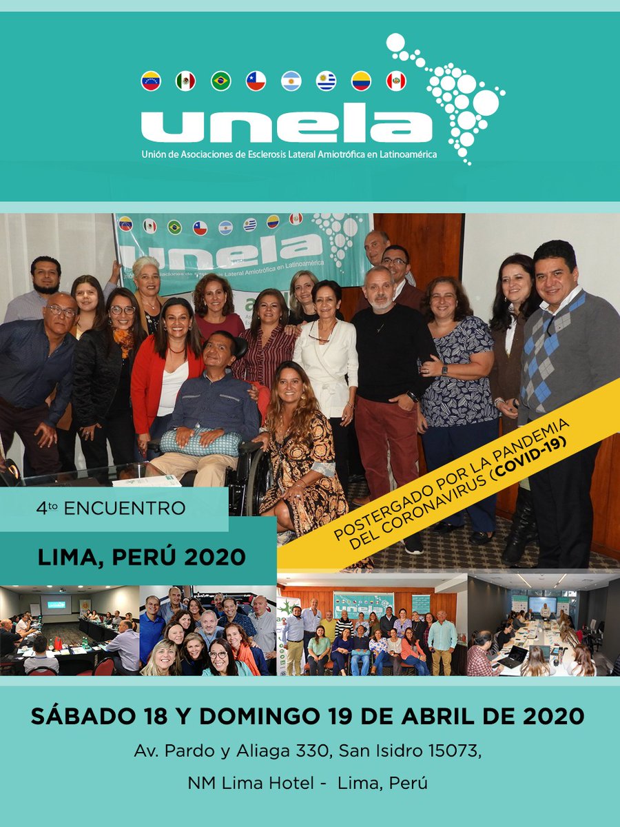 unelatam's tweet photo. NUESTRO 4º ENCUENTRO ANUAL PROGRAMADO EN LIMA QUEDÓ POSTERGADO POR LA PANDEMIA CORONAVIRUS COVID-19. I https://t.co/QkplMsqeju https://t.co/5eeTKp6JF1