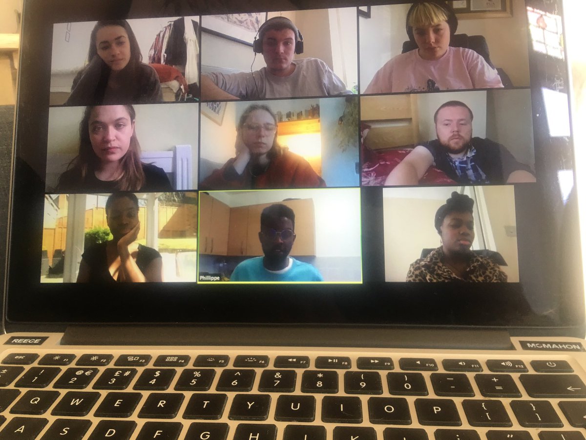 reecemcmahon's tweet photo. So great to see some of the @RoundhouseLDN #RHFutureProducers gang today for a catch up, check in and sharing session. Very grateful to be surrounded by truly wonderful humans (ps I took a picture at a serious moment - sorryπ) #producers https://t.co/OXOclIVLrt
